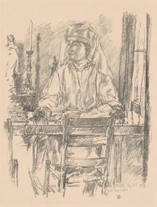 Vöröskeresztes nővér, 1918. alkotó: Frederick Childe Hassam