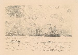 A flotta visszatérése, 1918. alkotó: Frederick Childe Hassam