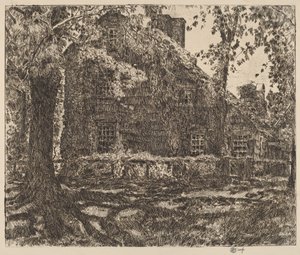 The Home Sweet Home Cottage, Easthampton, 1921. alkotó: Frederick Childe Hassam
