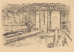 A Spar Shop, Gloucester, 1918. alkotó: Frederick Childe Hassam