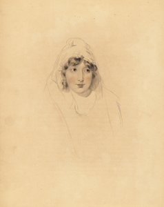 Lady Augusta Lowther, Fane grófnő portréja, Lonsdale 1. grófjának felesége. Frederick Christian Lewis kézzel színezett metszete Sir Thomas Lawrence illusztrációja után a P.G.-től. Patmore drágakő kabinetje, Ackermann, London alkotó: Frederick Christian Lewis