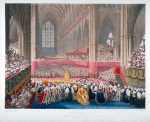 IV. György király koronázása a londoni Westminster Abbeyben, 1821. július 19-én