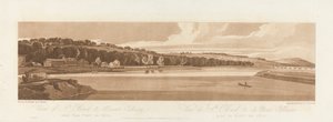Kilátás a Szent Felhőre és a Kálvária hegyre, a Pont de Seve-ről 1802; A párizsi Views 18. táblája, a B1981.25.2627 tábla Emanuel kötetének nyomkövetése