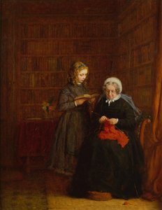 Mrs Hearne és unokahúga, Fanny Sowman portréja alkotó: Frederick Daniel Hardy