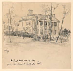 Governor Lounsbury House, Main Street, Ridgefield, Conn. alkotó: Frederick Dielman