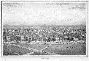 Chowringhee, Kalkutta, India, 1840-es évek.