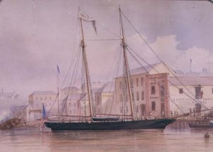 Körúti rakpart, 1855 körül alkotó: Frederick Garling