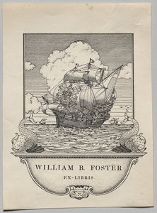 Könyvtábla: William B. Foster alkotó: Frederick Garrison Hall