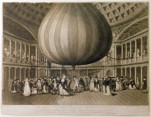 A Pantheon belső képe, Oxford Street, London, 1785 (akvatinta) alkotó: Frederick George Byron