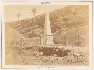 Csendes-óceáni állomás a HMS Triumph-on - 14. tábla, Cooks emlékmű, Hawaii. alkotó: Frederick George Denham Bedford