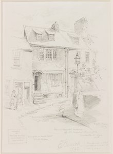 Thomas Bewick műhelye, Szent Miklós templomkert (ceruza papíron)