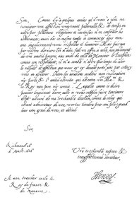 Henrik Frigyes walesi herceg levele IV. Henrik francia királyhoz, 1606 1865.