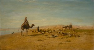 A Nílus partján (olaj, vászon) alkotó: Frederick Goodall