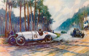 Amerika első sikerét a nagydíjon akkor érte el, amikor Jimmy Murphy Duesenbergje 1921-ben Le Mans-ban sikeres volt (színes litó)