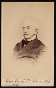 Joseph Gilbert Totten tábornok portréja 1788-1864, 1864 előtt.