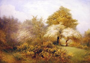 Spring Epping Buckhurst Hill közelében (akvarell papíron)