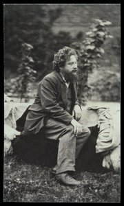 Frederick Hollyer (1837-1933) William Morris (1834-96) portréfotója (szépia fotó) alkotó: Frederick Hollyer