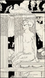 Az arany Tiberius faunja, 1910 körül alkotó: Frederick Ilbery Lynch