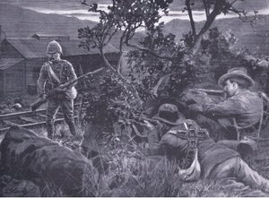 Degenerált hadviselés: A búrok őrszemet merítenek, az After Pretoria: The Guerilla War című filmből, amelyet a Harmsworth Bros Limited adott ki, 1901