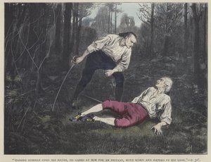 Illusztráció Barnaby Rudge számára alkotó: Frederick L. Bernard