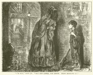 Illusztráció a Bleak House-hoz alkotó: Frederick L. Bernard