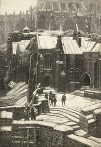 Az Almonry, 1925 alkotó: Frederick Landseer Maur Griggs