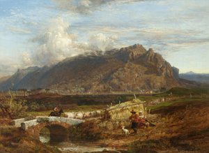 Monte Soracte a római Campagna-ban, 1863