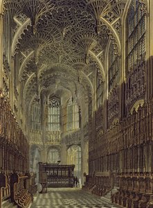 Hetedik Henrik kápolnája, 8. tábla a "Westminster Abbey"-ből, metszette J. Bluck (1791-1831), kiadta Rudolph Ackermann (1764-1834) 1811 (akvatinta).