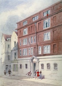 Titus Oates rezidenciája, Oat Lane, City of London, 1845.