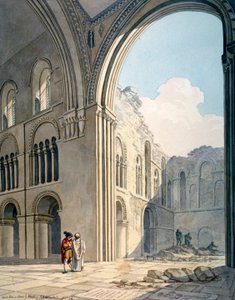 A Nagy Szent Bertalan-templom kórusa javítás közben, Smithfield, City of London, 1815
