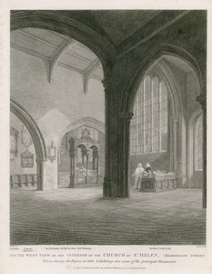 St Helen templom, Bishopsgate Street, London alkotó: Frederick Nash