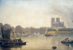 Notre Dame, Párizs, 19. század alkotó: Frederick Nash