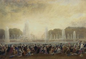 Versailles-i szökőkutak (wc) alkotó: Frederick Nash