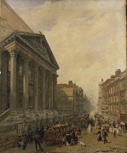 A kastély a baromfitól, olcsón néz le St. Mary-Le-Bow felé alkotó: Frederick Nash