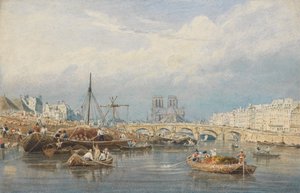 A Szajna a Notre Dame-mal alkotó: Frederick Nash