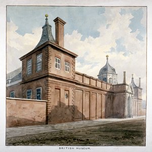 Kilátás a British Museumra, Bloomsbury, London, c1807 alkotó: Frederick Nash