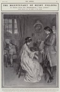Jelenet Henry Fielding Tom Jones című művéből (litó) alkotó: Frederick Pegram
