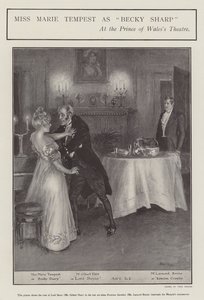 Miss Marie Tempest Becky Sharp szerepében a londoni Prince of Wales