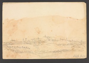 Aleppo SW-ből, Szíria alkotó: Frederick Peter Layard