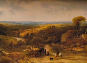 Kilátás Crediton közelében, Devon, 1843