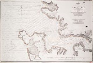 Jaygad (dzsigur) és a Shatri folyó bejárata... alkotó: Frederick W. Jarrad