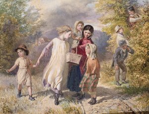 Blackberrying, 1860 (wc papíron)