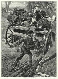 Egy kis kemény vetés (litho) alkotó: Frederick William (after) Burton