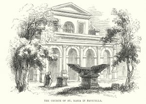 A navicellai Szent Mária-templom (metszet)