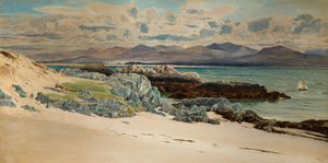Snowdon és Caernarvon a Llanddwyn-szigetről, 1917.