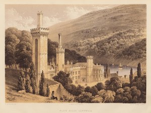 Place House, Cornwall (akvatinta) alkotó: Frederick William Hulme
