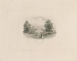 Trentham Hall: metszet (matricás), nd [c 1843] (nyomtatás)