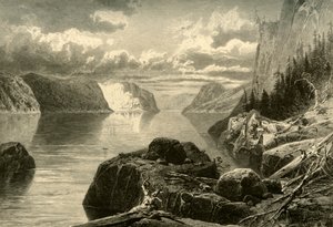 „Point Noir, Trinity Rock és Cape Eternity, Saguenay River”, 1870.