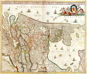 Gelderland, Utrecht, Észak-Hollandia, Dél-Hollandia, Hollandia, Hollandia alkotó: Frederick de Wit