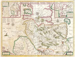 Holstein hercegének térképe (Németország) (rézkarc alkotó: Frederick de Wit